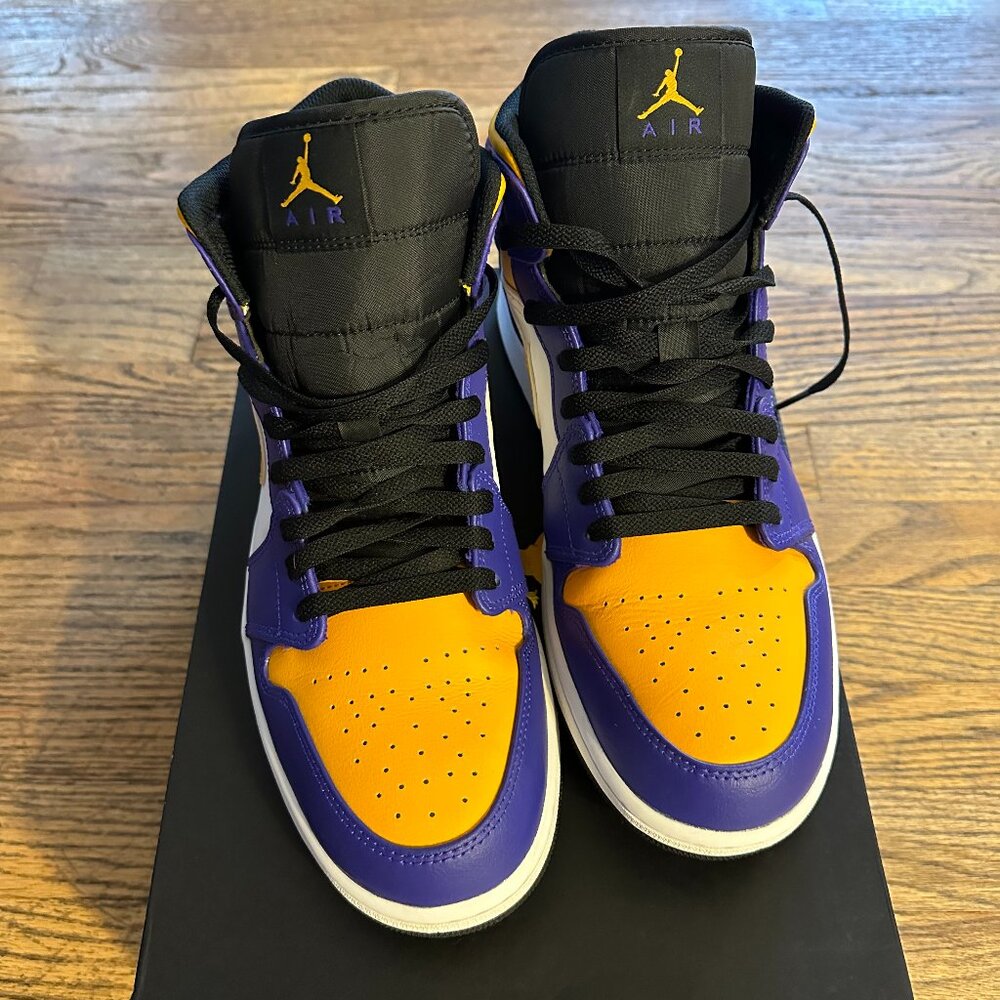 Air Jordan 1 Mid 'Lakers' 2022 - Men's Size 12 (With Box)